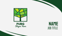 Mosaic Green Tree Business Card Image Preview