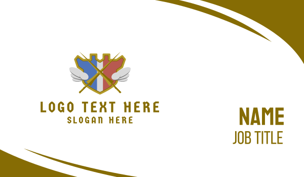 Medieval Jousting Emblem  Business Card Design Image Preview