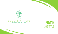 Curly Green Tree Business Card Design