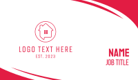 House Chat Outline Business Card Preview