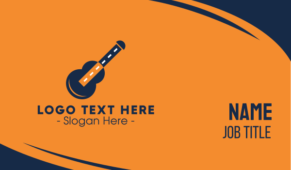 Guitar Road Business Card Design Image Preview