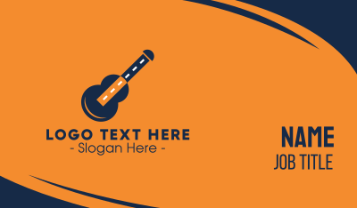 Guitar Road Business Card Image Preview
