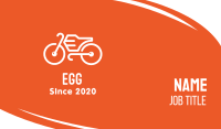 Modern Orange Bike Business Card Design