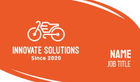 Modern Orange Bike Business Card Image Preview