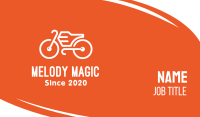 Modern Orange Bike Business Card Image Preview