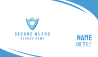 Blue Green Shield Business Card Image Preview