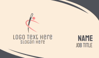 Needle Person Business Card Design