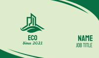 Green Eco Building  Business Card Image Preview