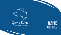 Australia Map Outline Business Card Image Preview