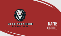 Grey Lion Mascot  Business Card Image Preview