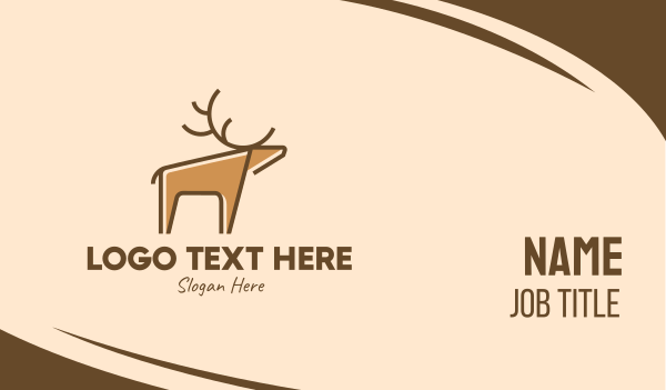 Wild Deer Business Card Design Image Preview