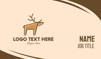 Wild Deer Business Card Image Preview