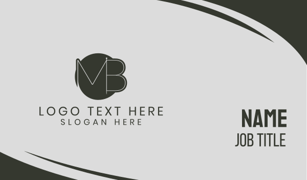 M & B Needle Business Card Design Image Preview