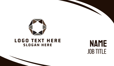 Hexagonal Star Business Card Image Preview