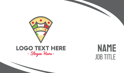 Italian Pizza Pizzeria Business Card