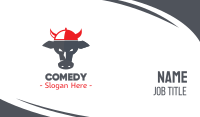 Cow Cap Business Card Image Preview