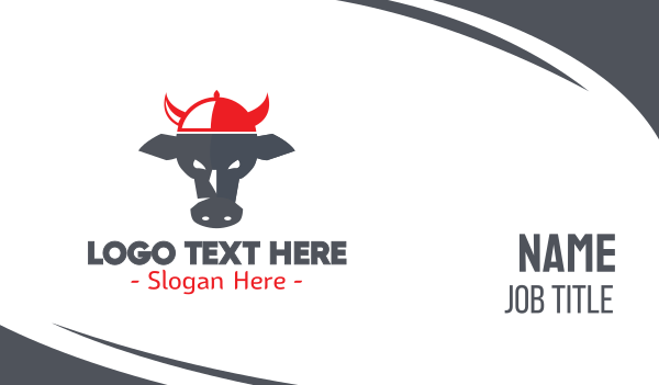 Cow Cap Business Card Design Image Preview
