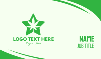 Green Star Cannabis Business Card Image Preview