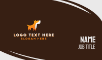 Orange Guard Dog Business Card Image Preview