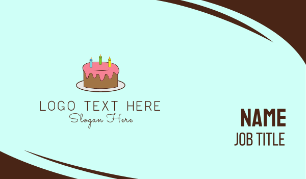 Birthday Cake Business Card Design Image Preview