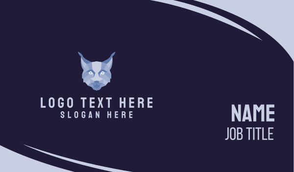 Geometric Fox Face  Business Card Design Image Preview