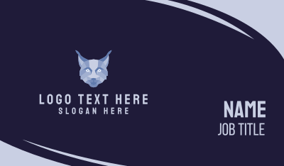 Geometric Fox Face  Business Card Image Preview