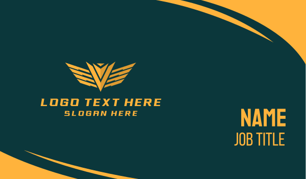 Golden Military Badge Business Card Design Image Preview