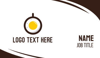 Coffee & Egg Business Card Image Preview