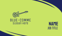 Blue Electric Guitar Business Card Image Preview