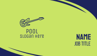 Blue Electric Guitar Business Card Image Preview