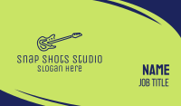 Blue Electric Guitar Business Card Image Preview