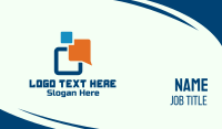 Digital Messaging App Business Card Image Preview