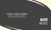 Consulting Text Font Wordmark Business Card Design