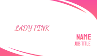 Stylish Pink  Business Card Image Preview