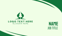 Outdoor Green Pine Tree Business Card Preview