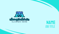 Modern Gradient Polar Bear Business Card Image Preview
