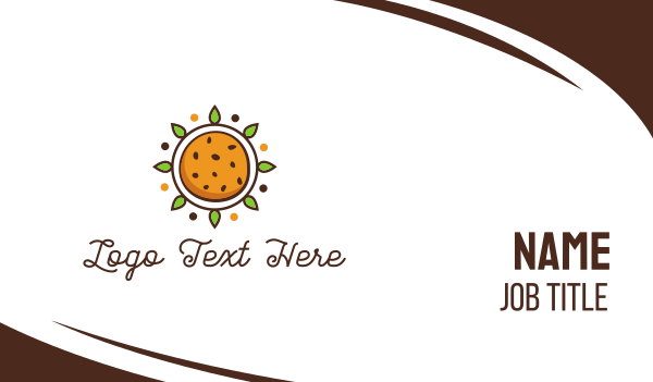 Sun Cookie Business Card Design Image Preview
