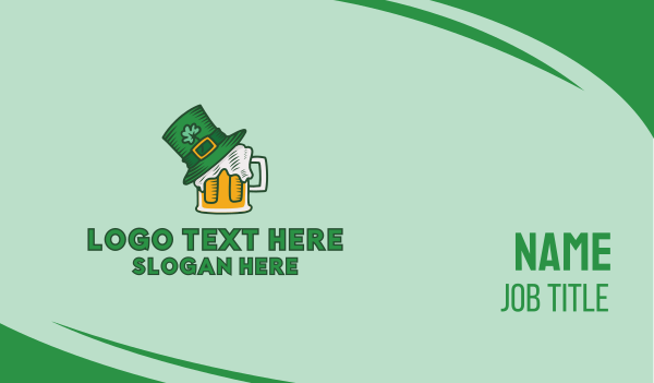 St. Patrick's Day Beer Business Card Design Image Preview