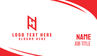 Red Diamond H Business Card Image Preview