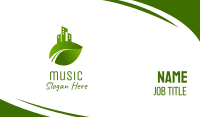 Green City Leaf Business Card Image Preview