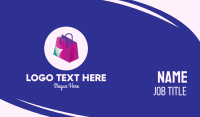 Isometric Shopping Bag Business Card Image Preview