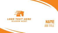 Fast Modern Horse Business Card Image Preview