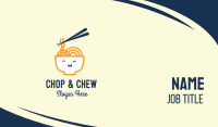 Happy Bowl Noodles Business Card Design