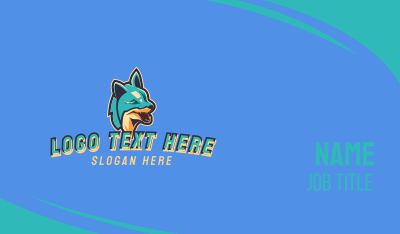 Blue Fox Gaming Business Card Image Preview