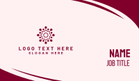 Mauve Yoga Flower Business Card Preview
