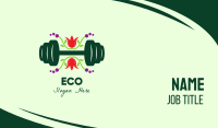 Natural Eco Barbell Business Card Image Preview