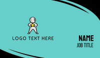Star Man Mascot Business Card Image Preview