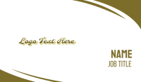 Vintage & Gold Business Card Image Preview