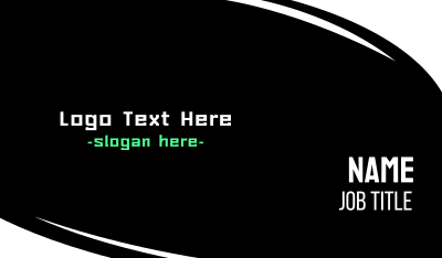 Arcade Screen Font Business Card Image Preview