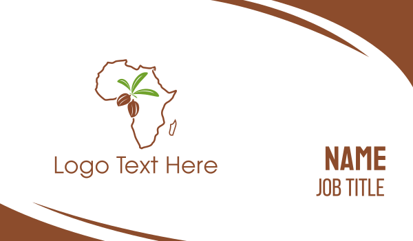 African Almonds Business Card Design Image Preview